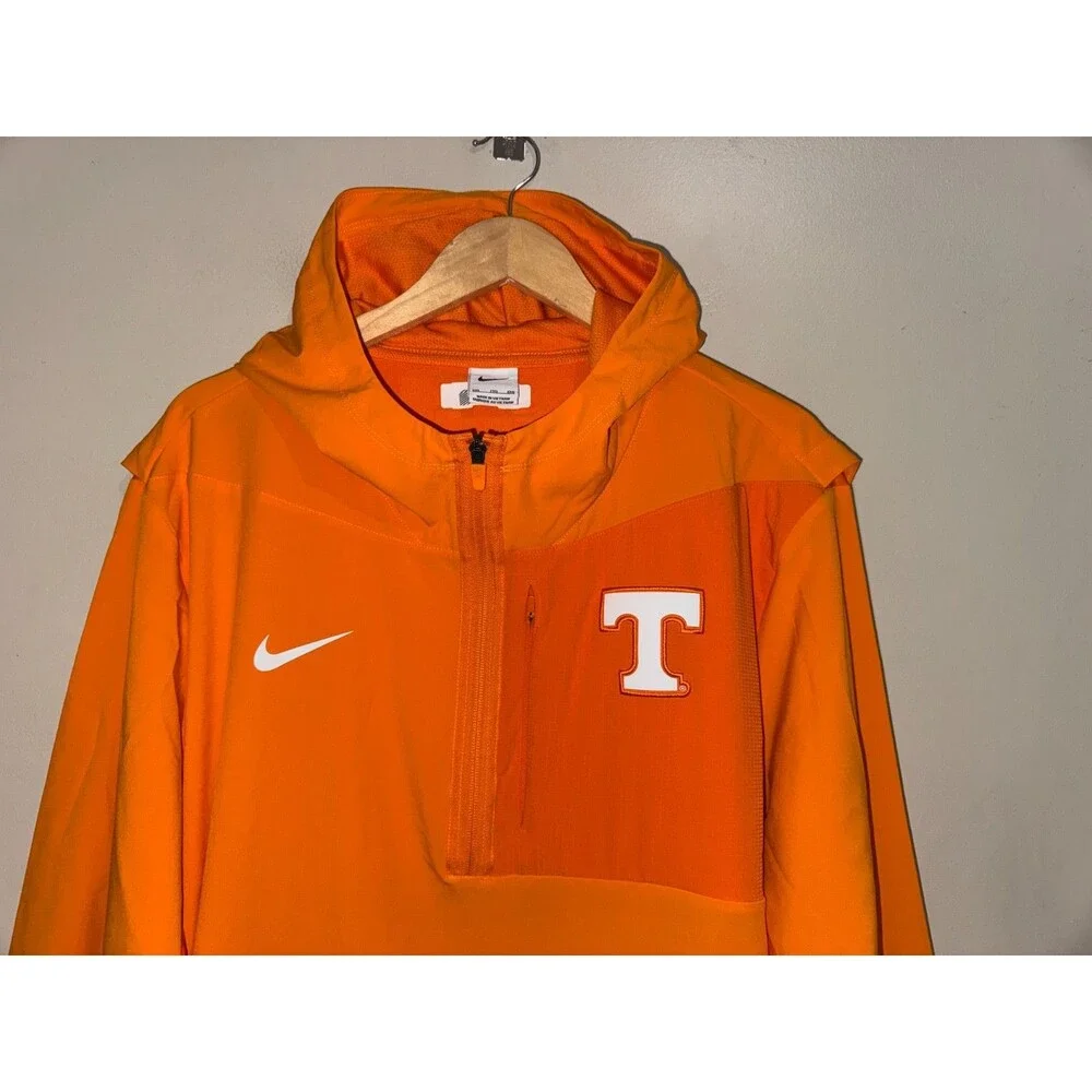 Men's 2XL Nike Tennessee Volunteers Team Issue PE Pregame 1/4 Zip Hooded Jacket